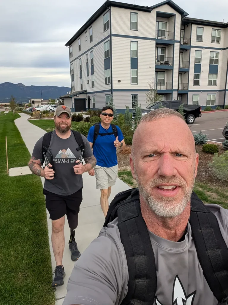 Sisu Ruck Club rucking together in Colorado Springs
